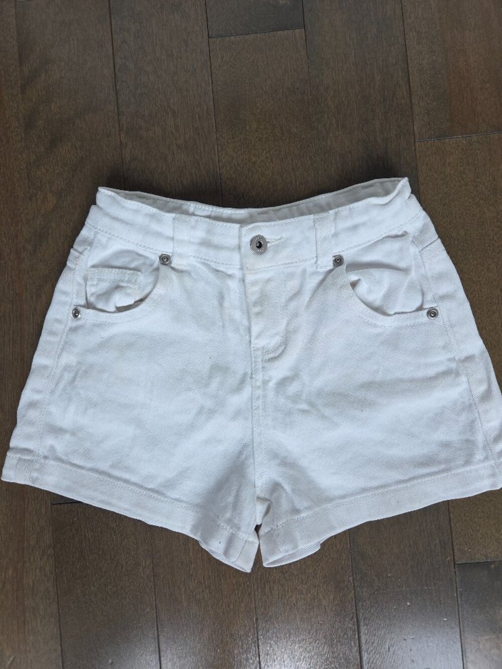 Seed heritage white jeans shorts